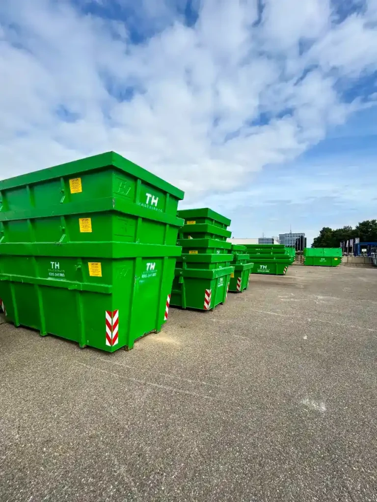 Foto van het containeraanbod van onze containers